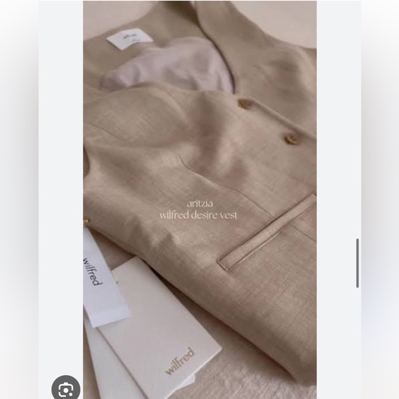 Like New Aritzia Wilfred Desire Vest in Size 10. - Picture 5 of 16